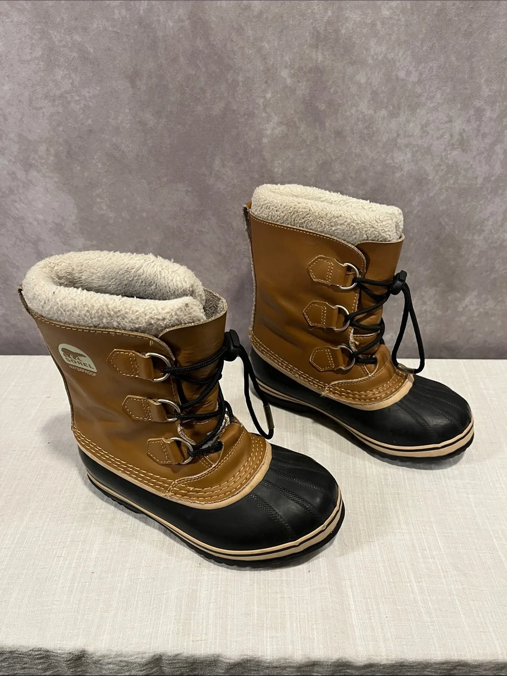 Sorel Big Kids Yoot PAC™ TP Winter Boots Brown and Black Waterproof size 3